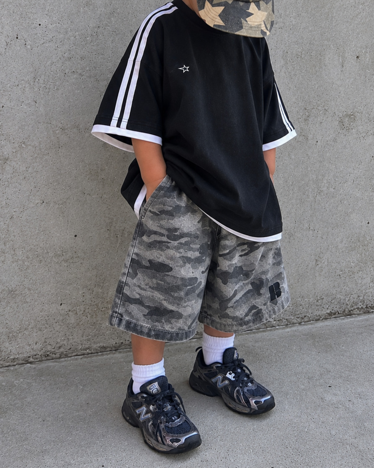 Camo Jorts ★ Washed Grey (Pre-Order)