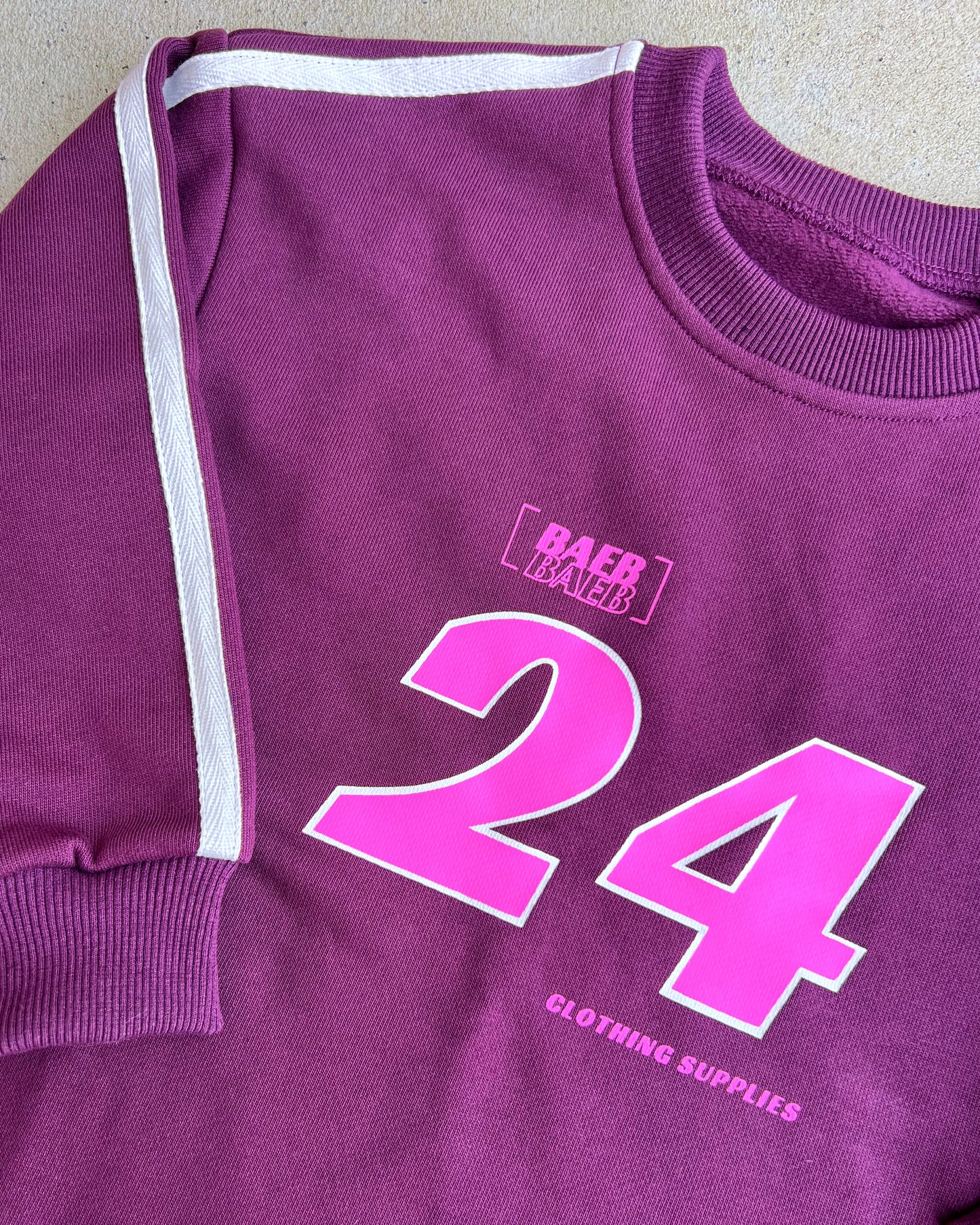 SAMPLE: Plum Fleece Long Sleeve