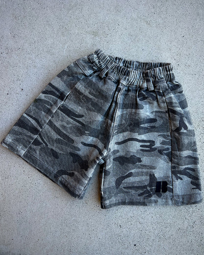 Camo Jorts ★ Washed Grey (Pre-Order)
