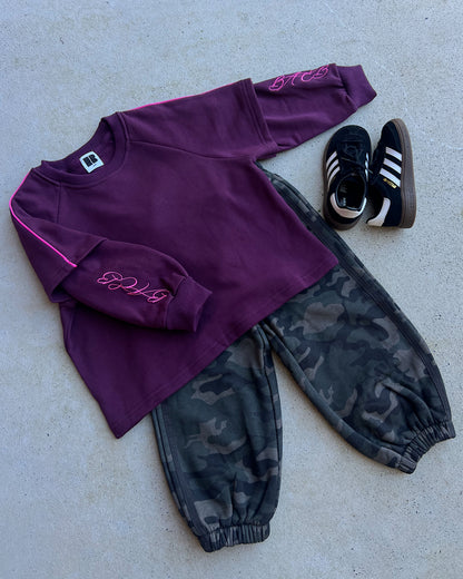 Double Layer Pullover in Plum-Grape {Special Edition}