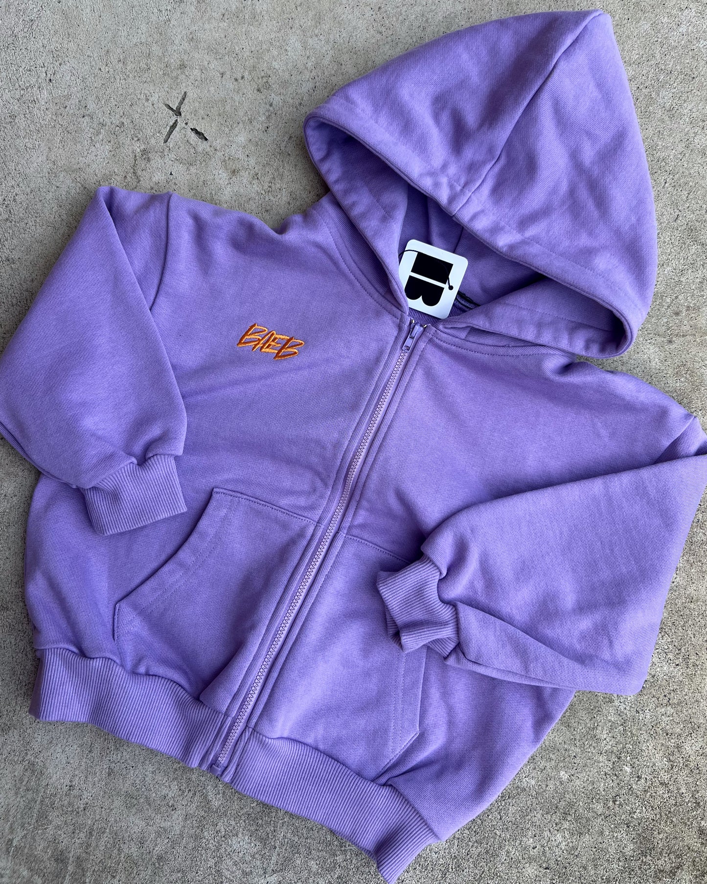 SAMPLE: Lilac French Terry Zip Hoodie