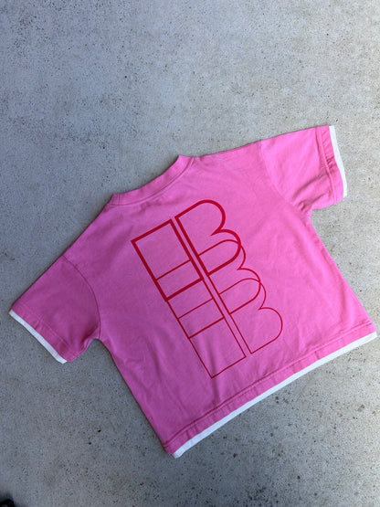 SAMPLE - Double Layer Tee (pink)