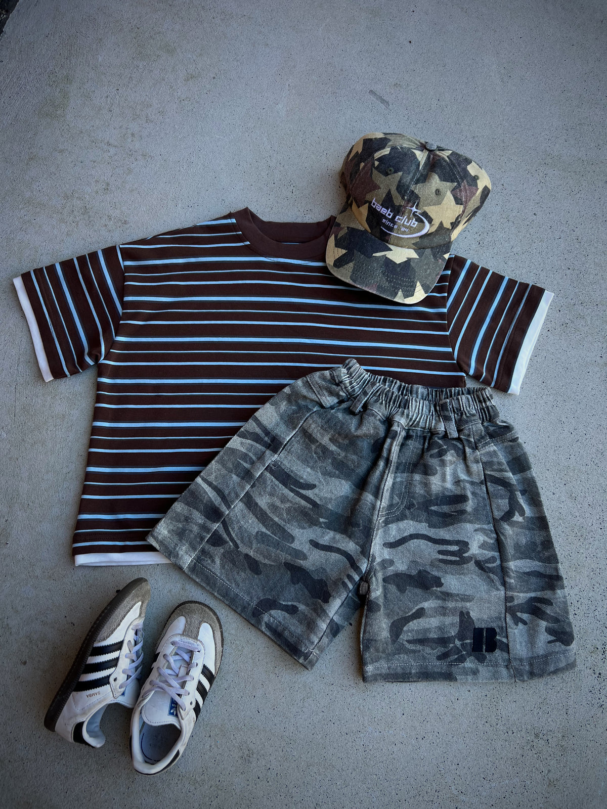 Camo Jorts ★ Washed Grey (Pre-Order)