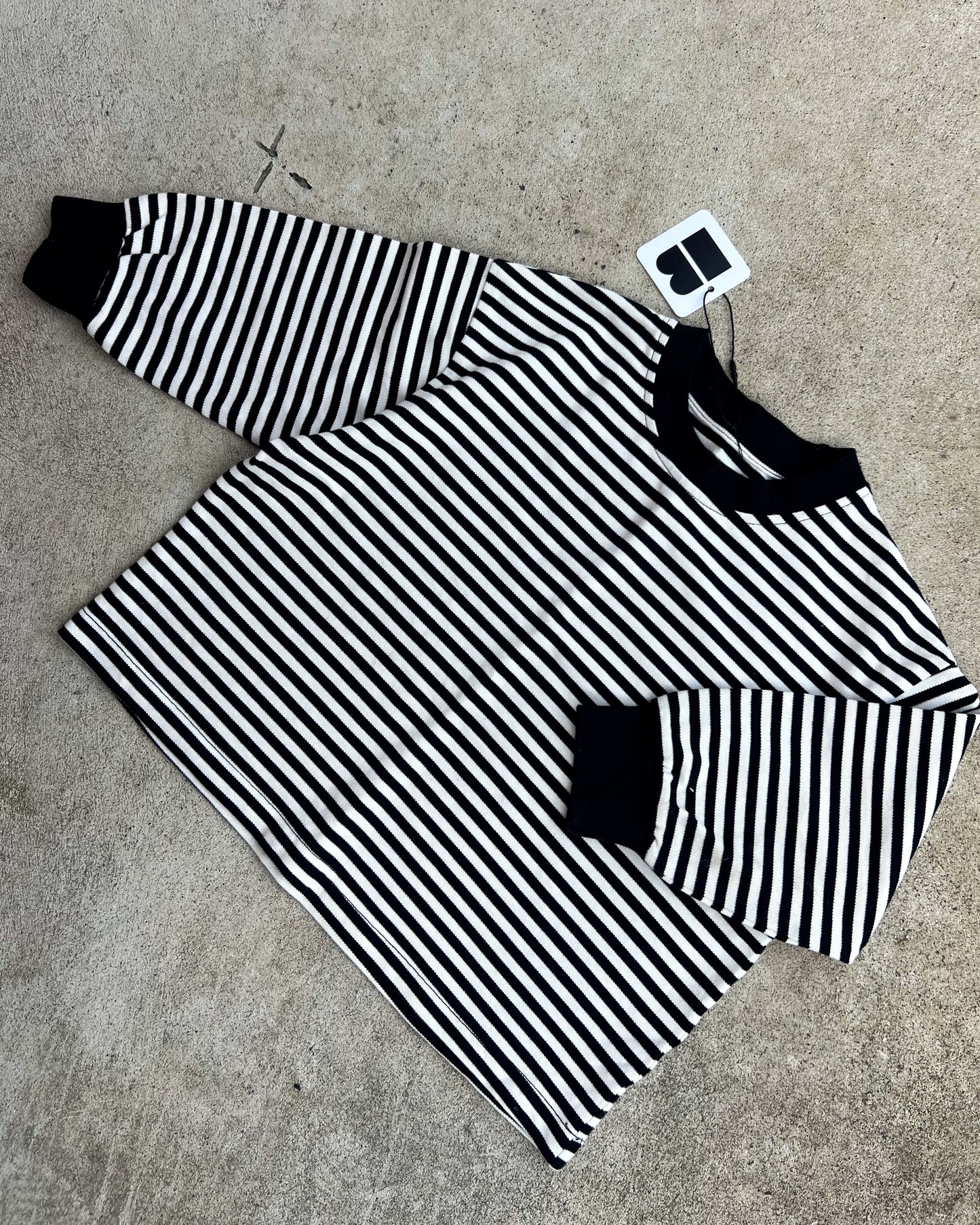 SAMPLE: B&W Stripe Long Sleeve