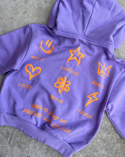 SAMPLE: Lilac French Terry Zip Hoodie
