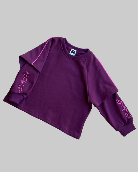 Double Layer Pullover in Plum-Berry {Special Edition}