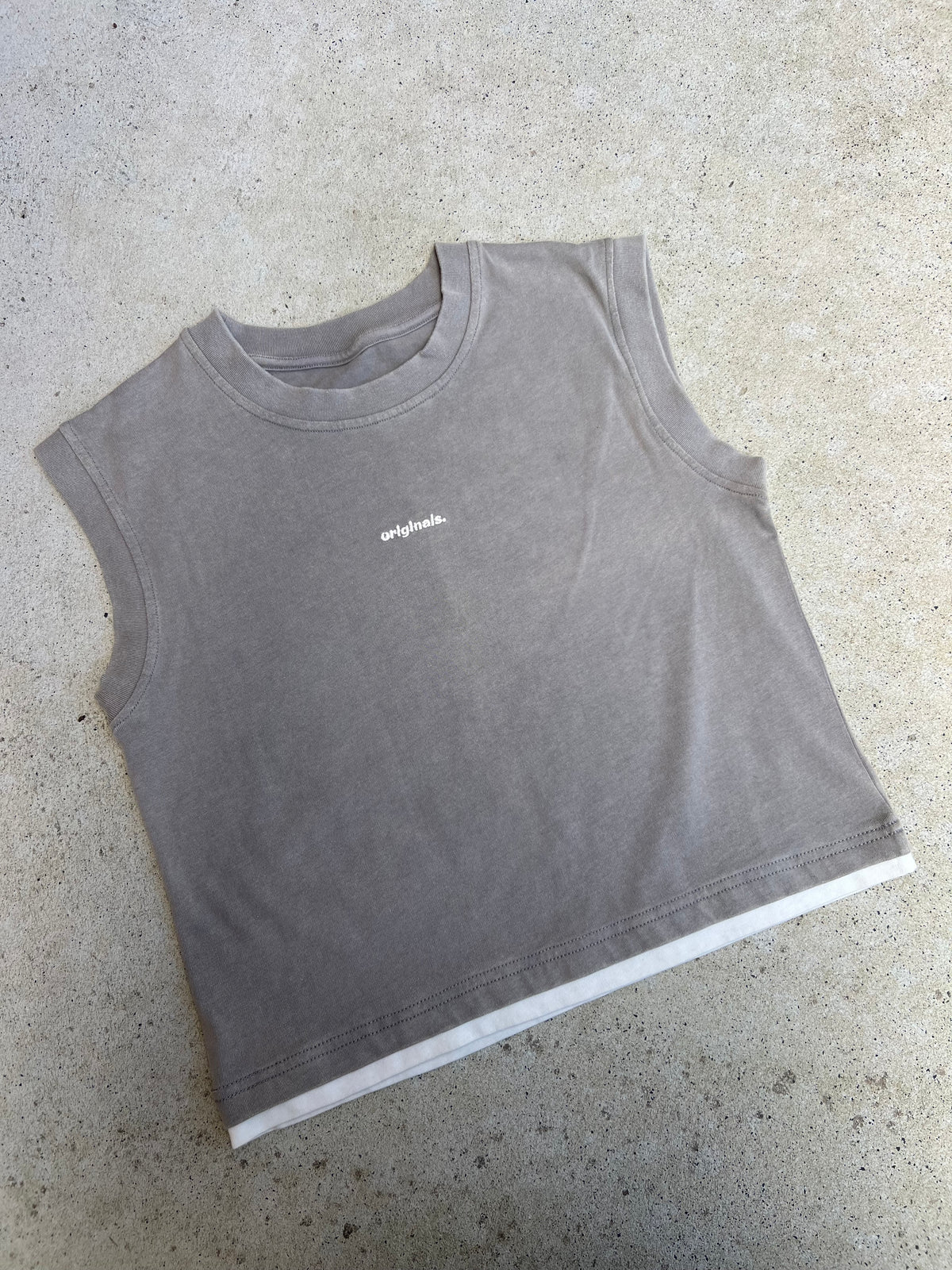 SAMPLE - Washed Singlet (grey)