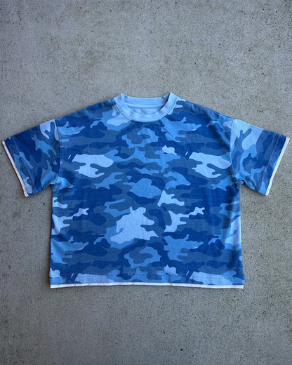 The Everyday Tee ★ Blue Camo (Pre-Order)