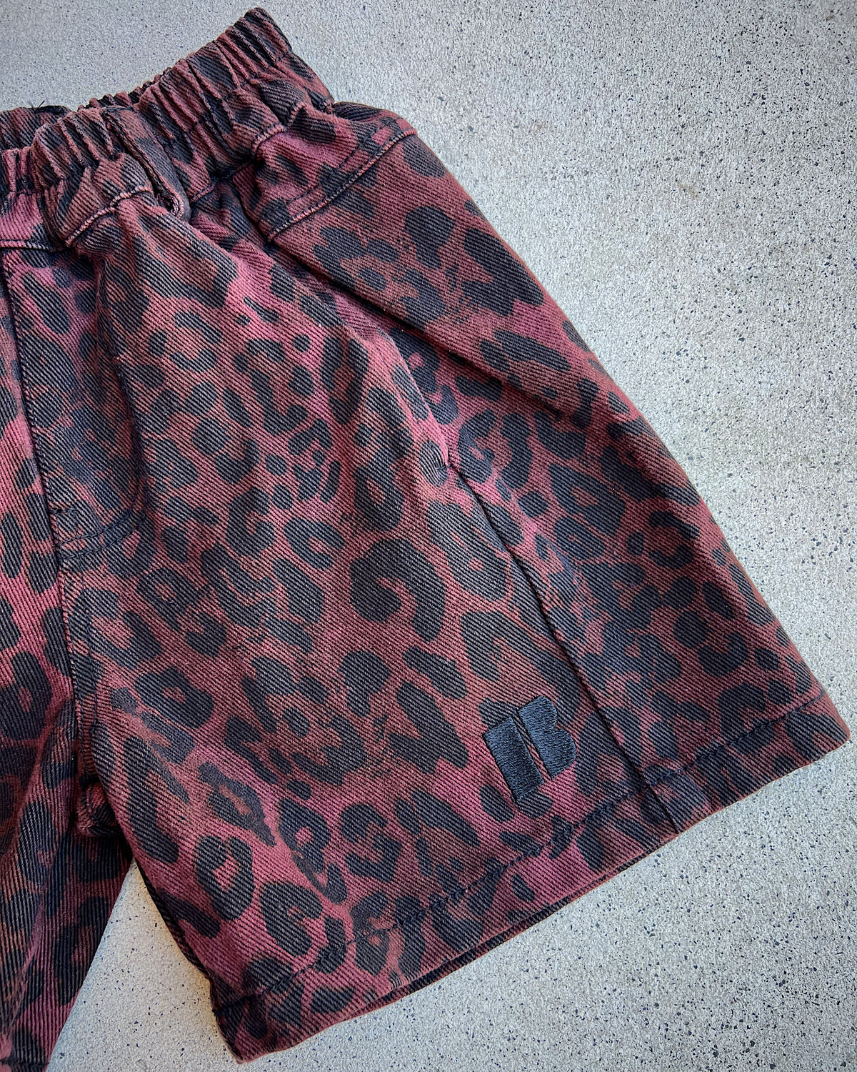 Leopard Jorts ★ Cherry (Pre-Order)