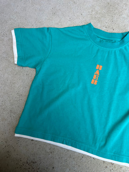 SAMPLE - Double Layer Tee (turquoise)