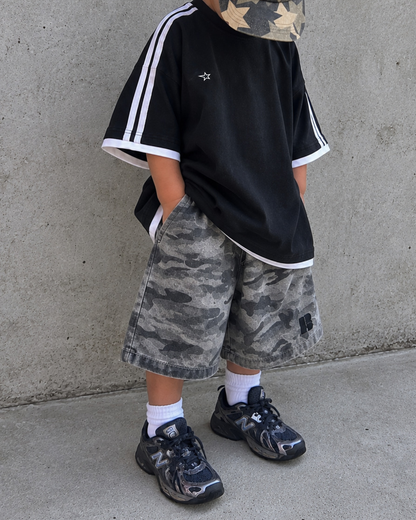 Camo Jorts ★ Washed Grey (Pre-Order)