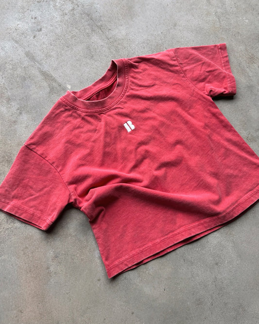 The Everyday Signature Tee - Washed Red