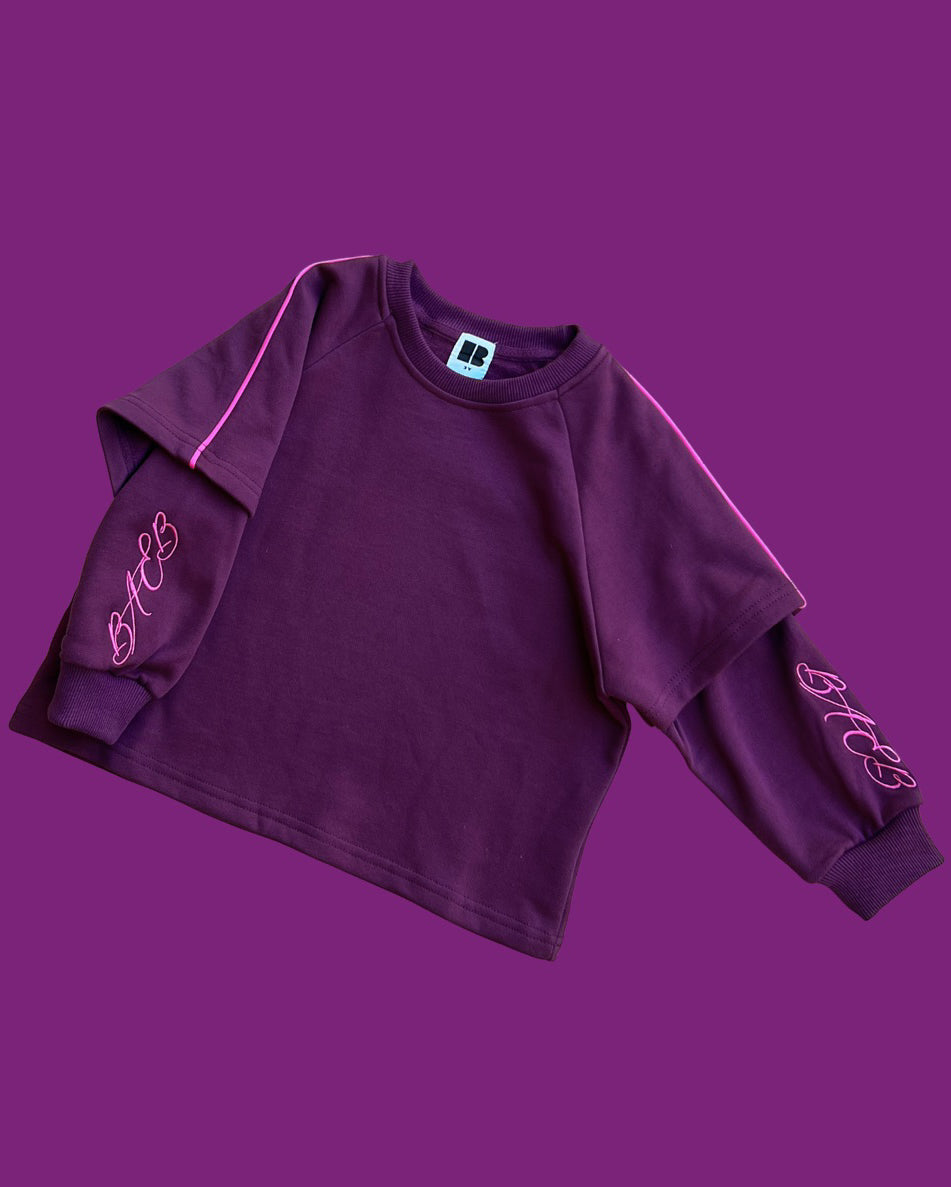 Double Layer Pullover in Plum-Grape {Special Edition}
