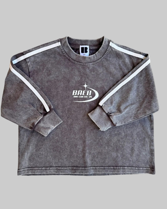 Signature Long Sleeve - Acid Wash Brown
